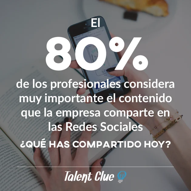 80% de los profesionales considera muy importante el contenido que las empresas comparten en Redes Sociales