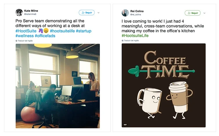 hootsuite twitter atraer talento