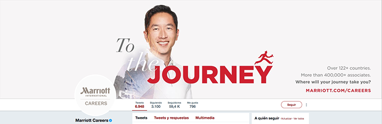 marriott twitter atraer talento