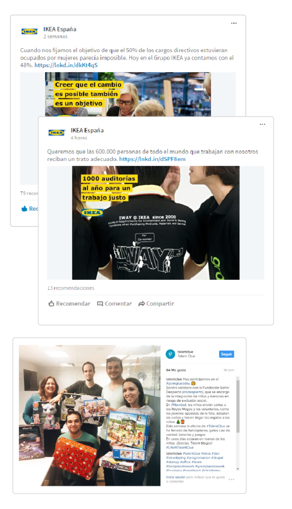 reclutar redes sociales