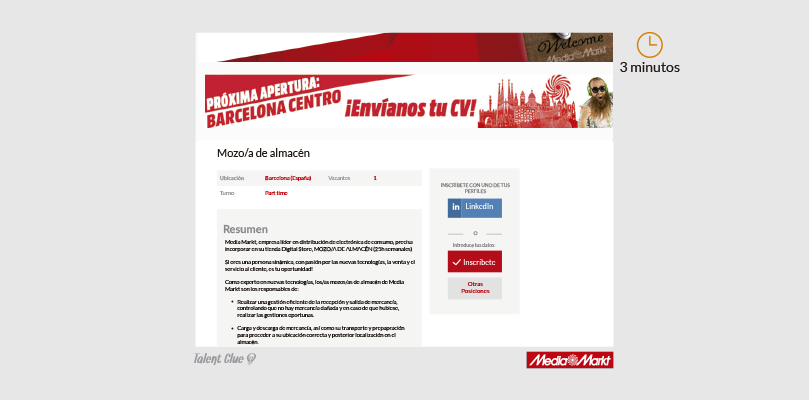 Formulario de ofertas de empleo - MediaMarkt