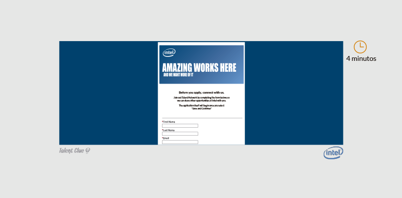 Formulario de ofertas de empleo - Intel