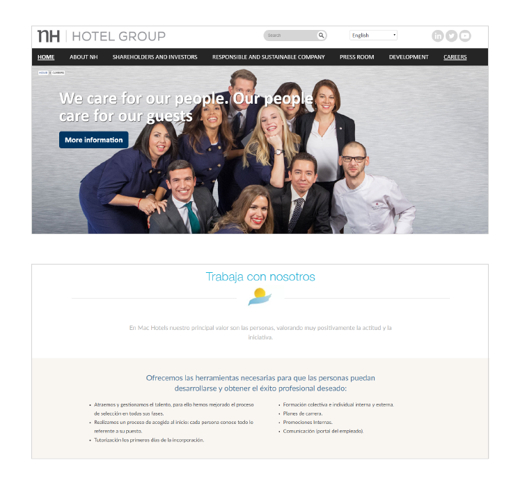 página de empleo hoteles