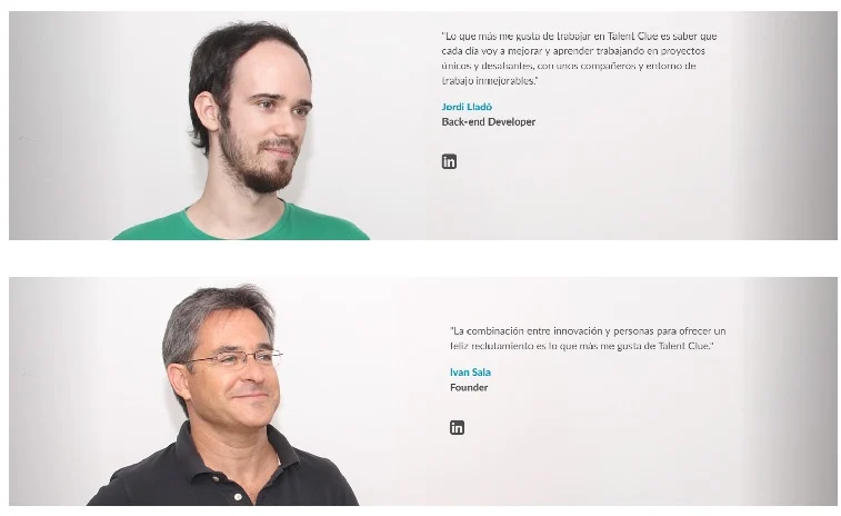 testimonial empleados talent clue