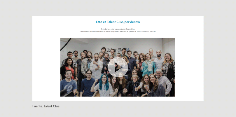 Página de Empleo Employer Branding Talent Clue