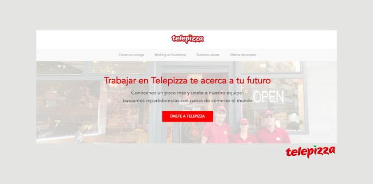 Página de empleo Telepizza