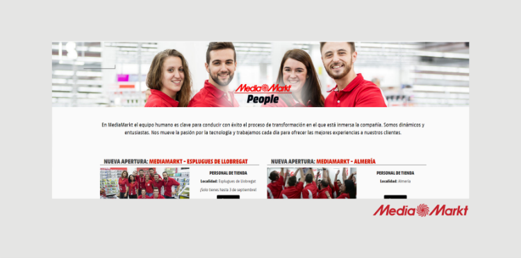 Página de empleo MediaMarkt