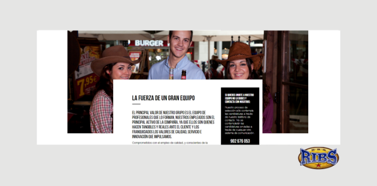Página de empleo Ribs