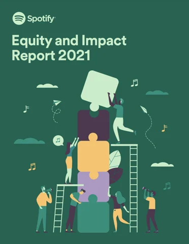 Informe sobre diversidad en la página de empleo de spotify