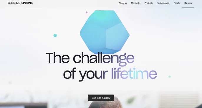 Una de las mejores páginas de empleo, Bending Spoons