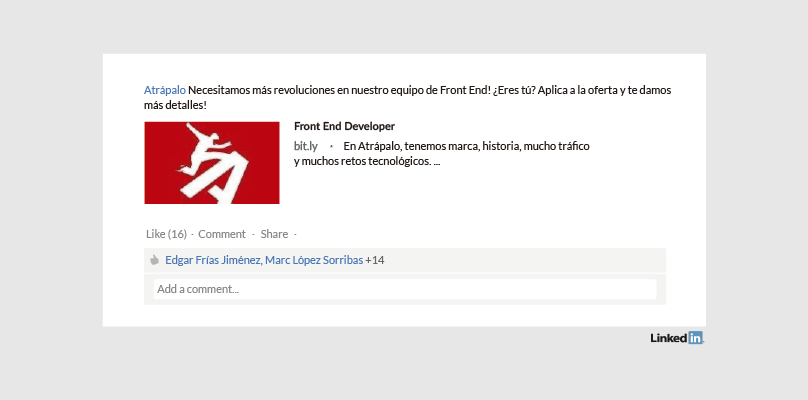 Atrapalo Perfil Empresa LinkedIn