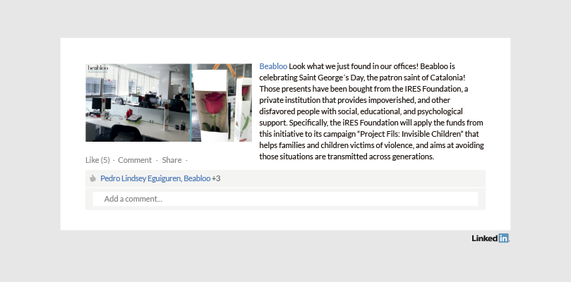 Perfil LinkedIn Empresa Beabloo