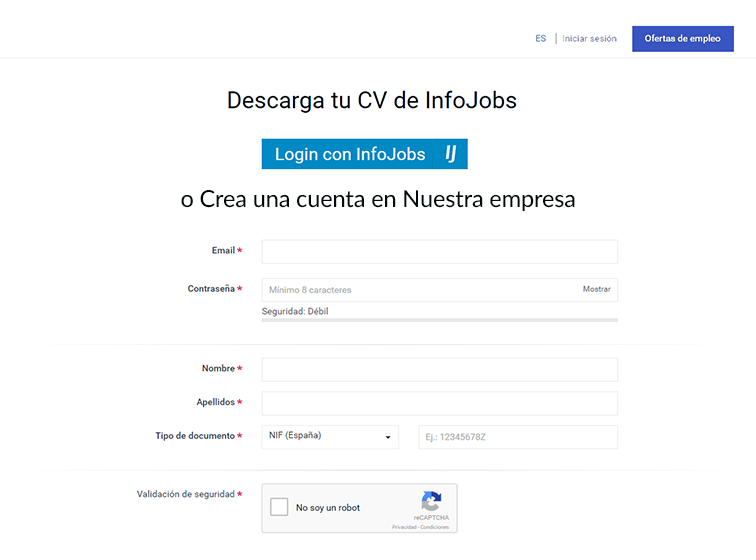 experiencia de candidato