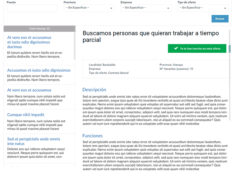 experiencia de candidato