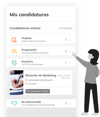 Maqueta para la aplicación B4Work