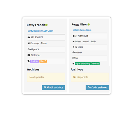 Notas de entrevista y pruebas