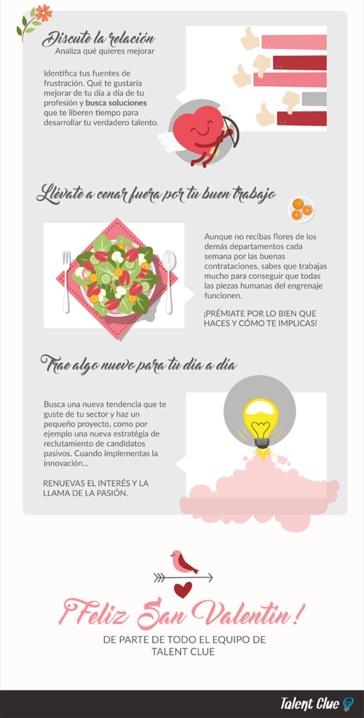 Infografia San Valentín Vuelve a enamorarte del trabajo de reclutamiento