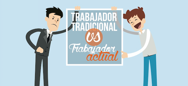 Trabajador Tradicional VS Trabajador Actual [INFOGRAFIA]