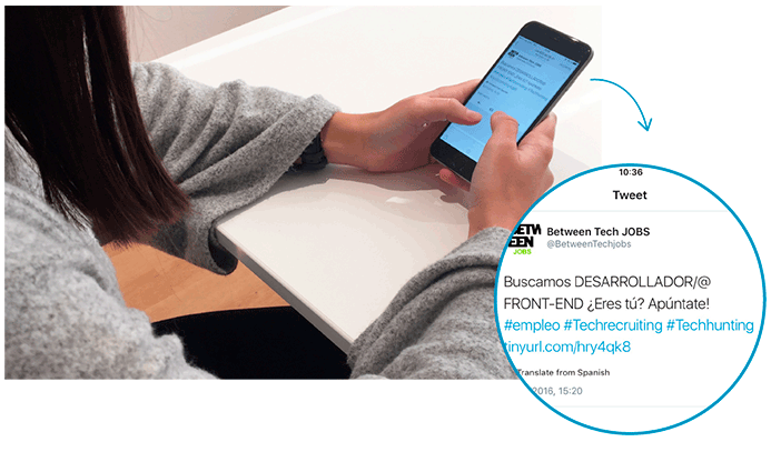 Candidato aplicado con telefono ATS Talent Clue